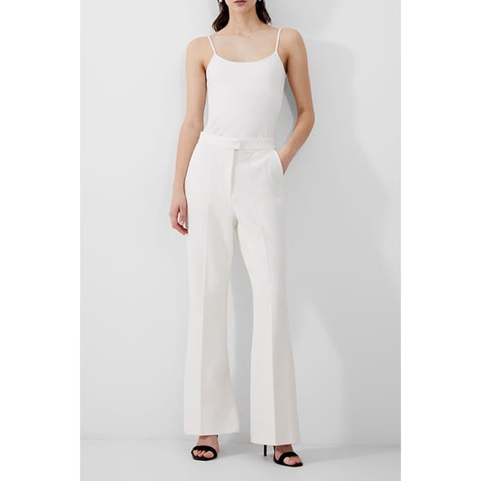 French Connection Whisper Trouser White Taglia: 14 | Pantaloni Outlet | Donna | Bianco