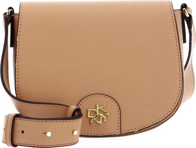 DKNY Schoudertas Carol Saddle Bag Vachetta Lichtbruin