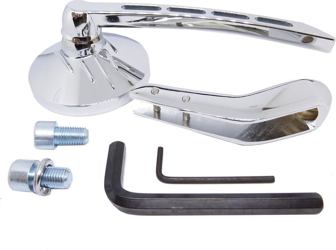 Highway Hawk 91-740R Spiegel rond rechter handvat verstelbaar motorfiets