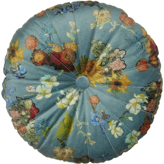 Beddinghouse x Van Gogh Museum Boule de Fleurs Sierkussen - dia 40 cm - Groen
