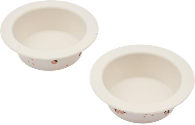 Liewood Peony Printed Zuignapkommen 2-Pack - Peach / Sea Shell