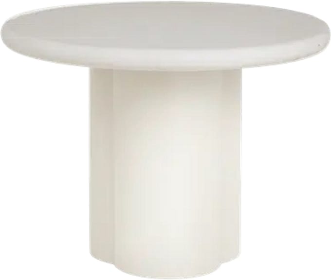 Tower Living Bijzettafel Melzo Rond Wit 60cm