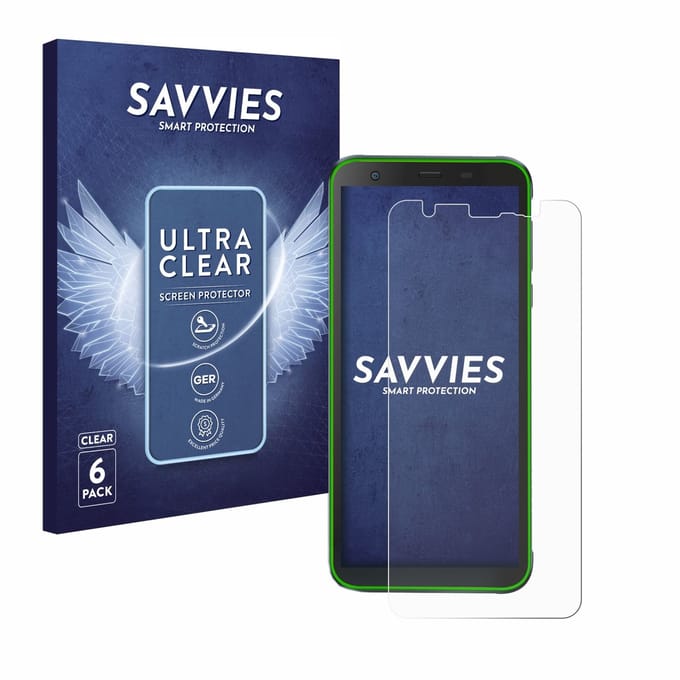 Savvies - Screenprotector voor Blackview BV6300 Pro - Folie Beschermfolie transparant 6 Stuks