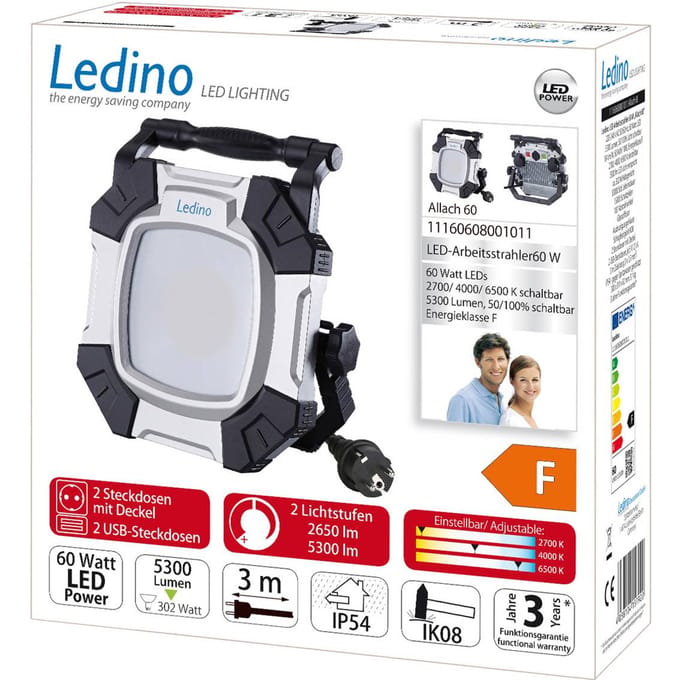 Ledino Schijnwerper Allach 60 CCT 2-staps schakelaar