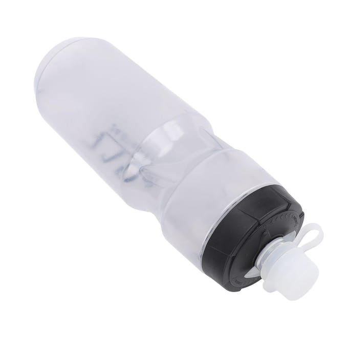 710ml Sportwaterfles met Lekdicht Deksel Verstelbaar Uitlaatventiel Herbruikbaar PP5 Siliconen Sport black