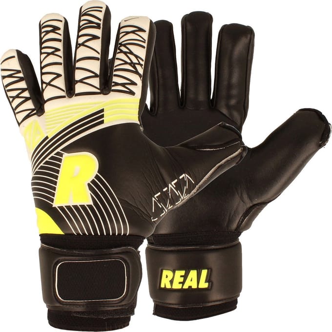 Real Support Keepershandschoenen Kinderen - Fluogeel / Zwart | Maat: 4