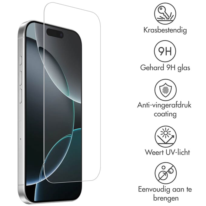 Accezz Screen Protector - Geschikt voor Apple iPhone 17 Air - 2 Pack Glass Screenprotector