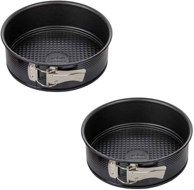 Set van 2 springvormen met scharnier 20 cm Zenker Black Metallic