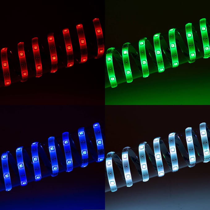 BRILONER - WiFi LED Strip 5m - via App en afstandsbediening werkbaar - Wifi vorr IOS en Android - RGB - bruikbaar met Amazon Echo en Google Home