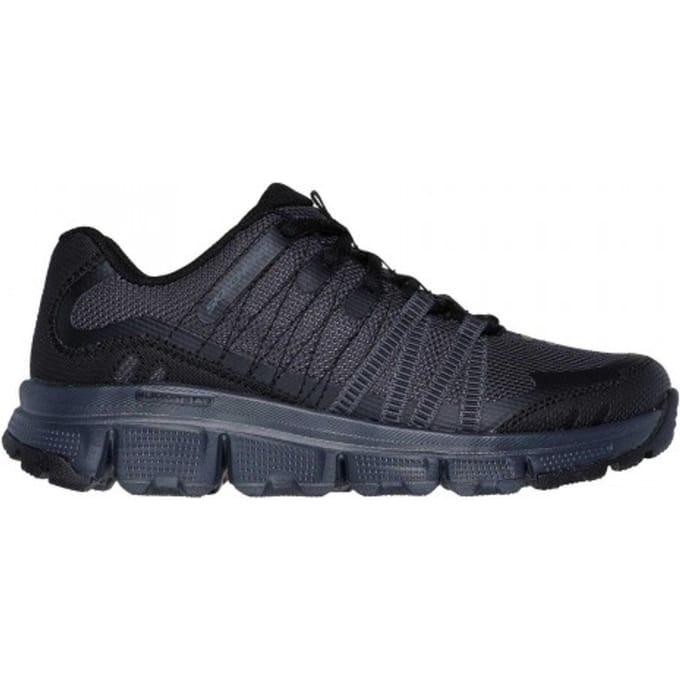Skechers Dames Hotmelt Veterschoenen (Charcoal/Zwart)