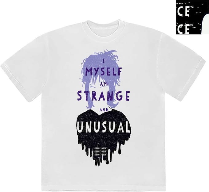 Beetlejuice - I Myself Heren T-shirt - S - Wit