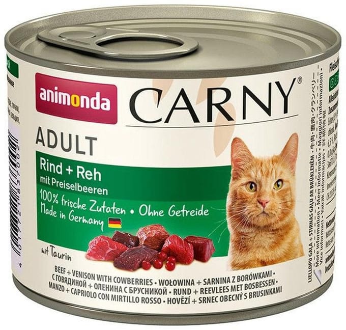 Animonda Carny Adult - Rund met Hert en Koebes - 200 g