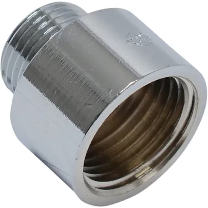 Sanivesk Draad Recht Verloop Chroom 1/2"m X 3/8"f