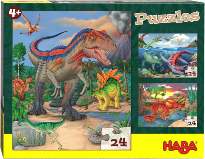 Puzzel - Dinosaurus - 3x24st. - 4+