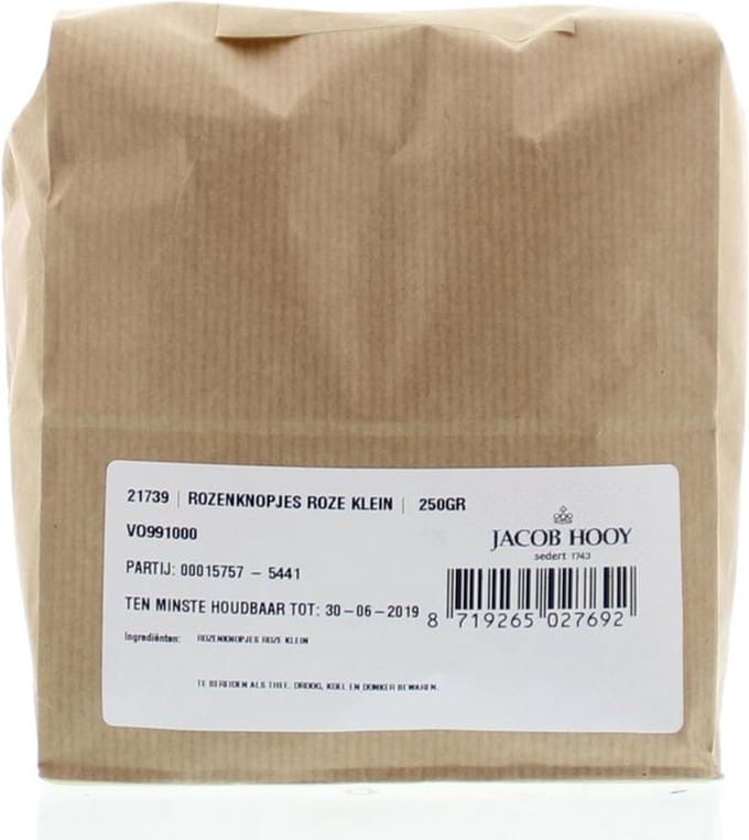 Jacob Hooy Rozenknopjes roze klein 250 Gram