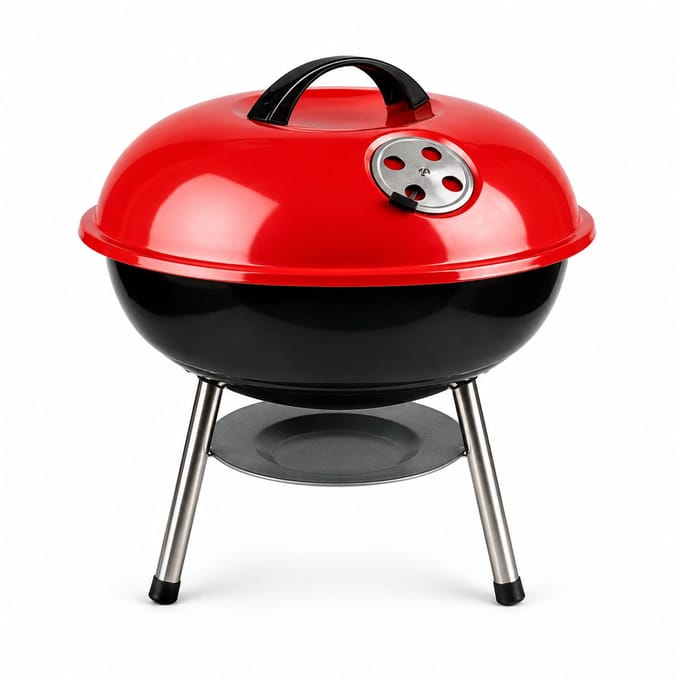 BBQ - compact - ø 35 x 45 cm - bol - Rood