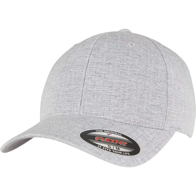 Urban Classics - HEATHERLIGHT Flexfit pet - S/M - Grijs