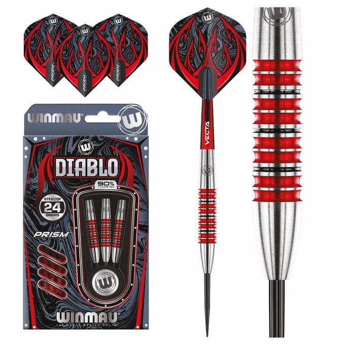 Winmau Diablo Torpedo 90% - Dartpijlen
