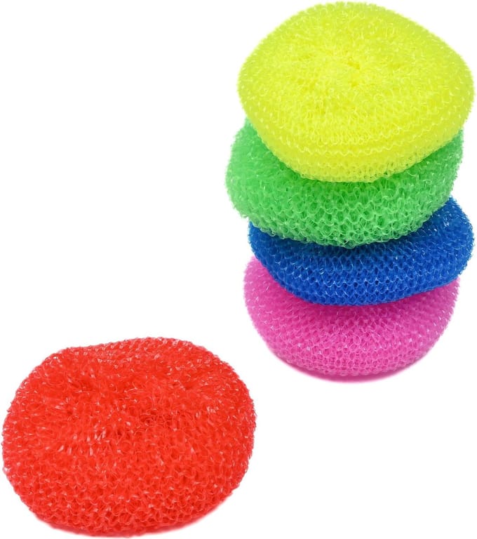 Benson Schuurspons - Polyester - Kleur - Set van 5 - Duurzaam en Hygiënisch