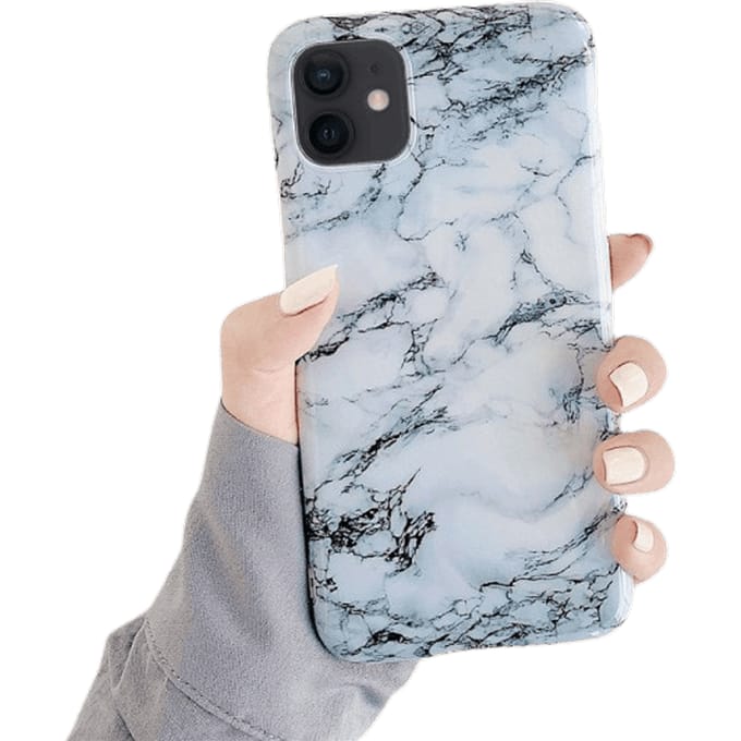 Mocaa iPhone 12 Mini Marble Case Wit