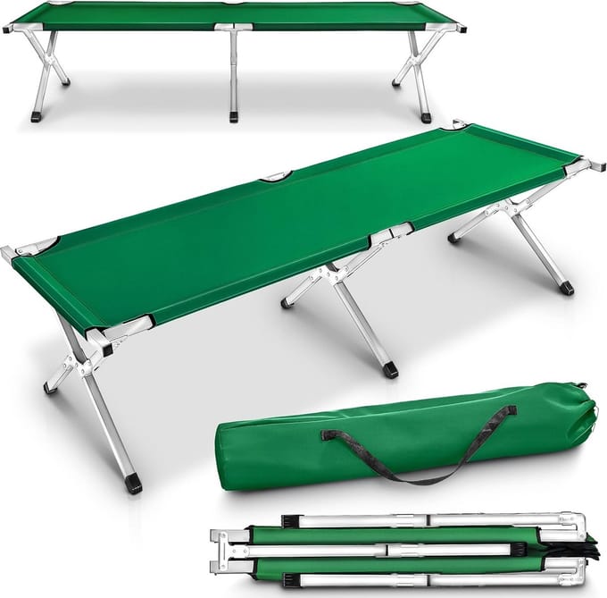 XXL Campingbed Veldbed 210x90cm voor Zware Belasting tot 150kg
