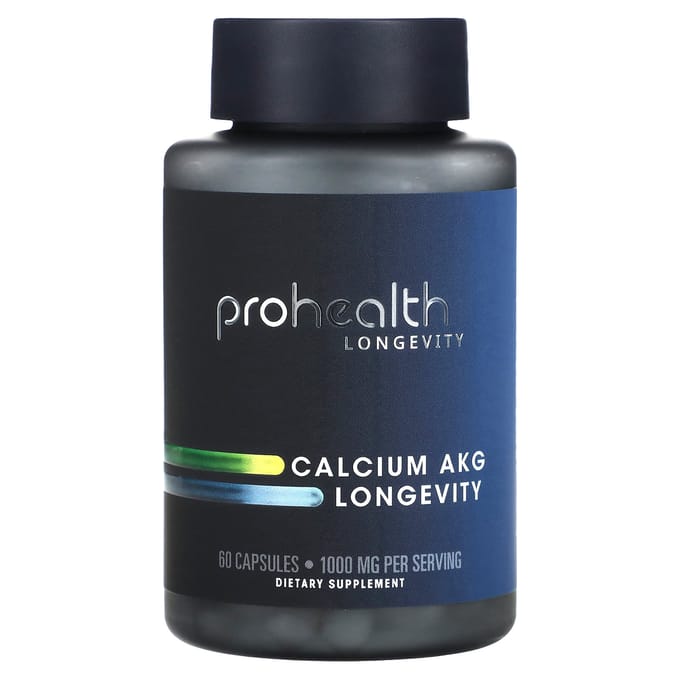 ProHealth Longevity, Calcium AKG Longevity, 1.000 mg, 60 capsules (500 mg per capsule)