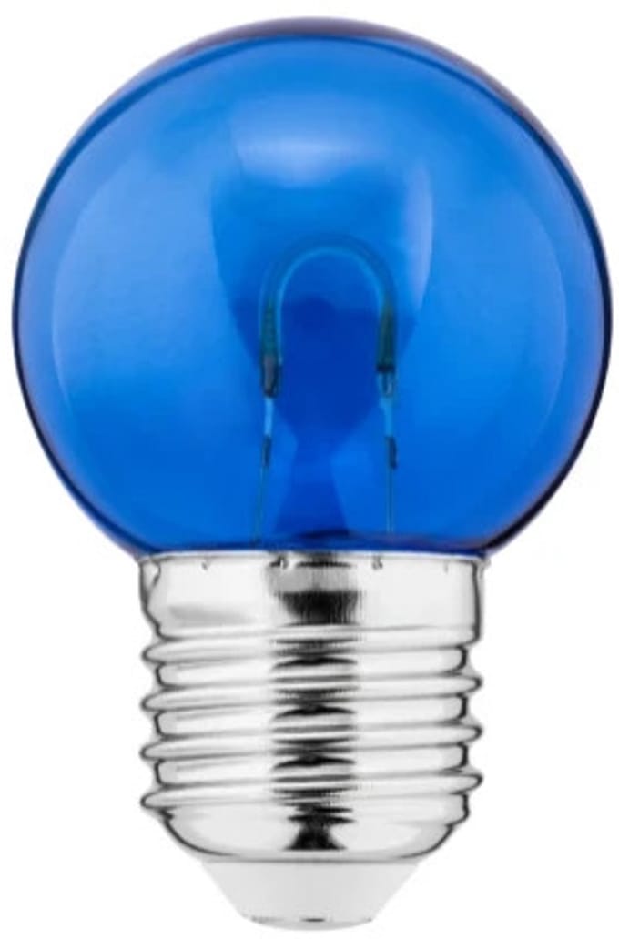 Thorgeon E27 LED Kogellamp | 1W 220/240V Blauw | 180°