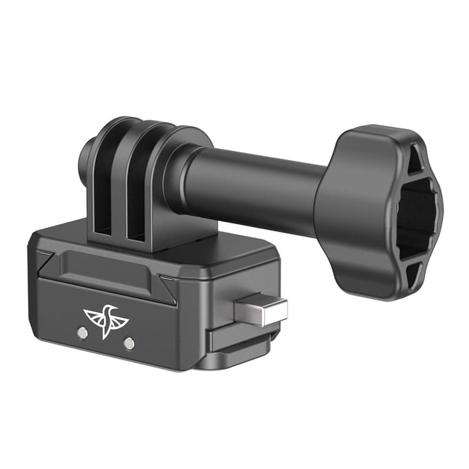 Aluminium Snelkoppelingsmontagebasis 2KG Laadvermogen voor Actiecamera met Universele 1/4 Interface zwart