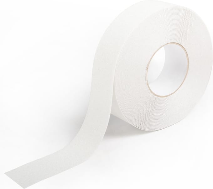Antislip tape voor trappen zelfklevend 50mm breed - Transparant - Rol 18,3 meter