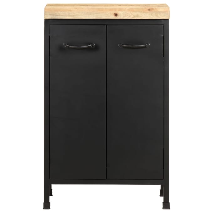vidaXL - Dressoir - 47x35x76 - cm - ruw - mangohout