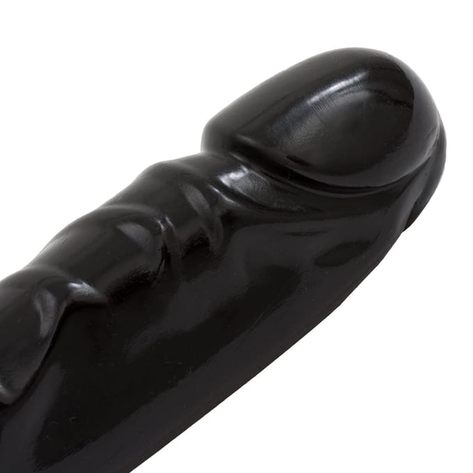 Doc Johnson Built In America dubbele dildo Jr. Veined Double Header Silagel zwart - 29,97 cm