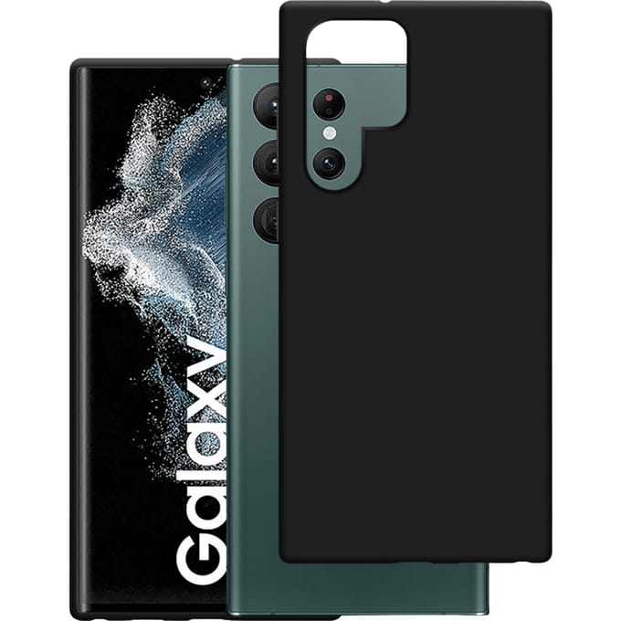 Just in Case Galaxy S22 Ultra Siliconen (TPU) Hoesje Black