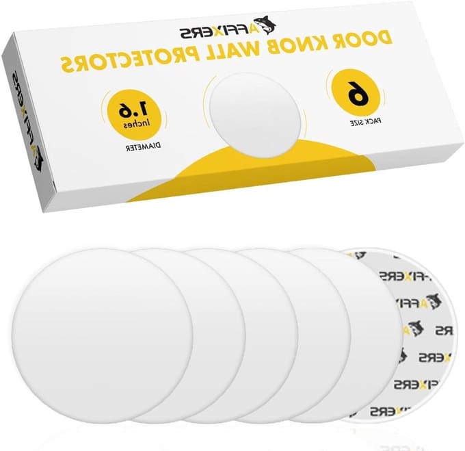 Wandbeschermers Deur - Deurstoppers Muur - Muren Beschermen - Schokabsorberend Siliconen - 41 mm - Wit