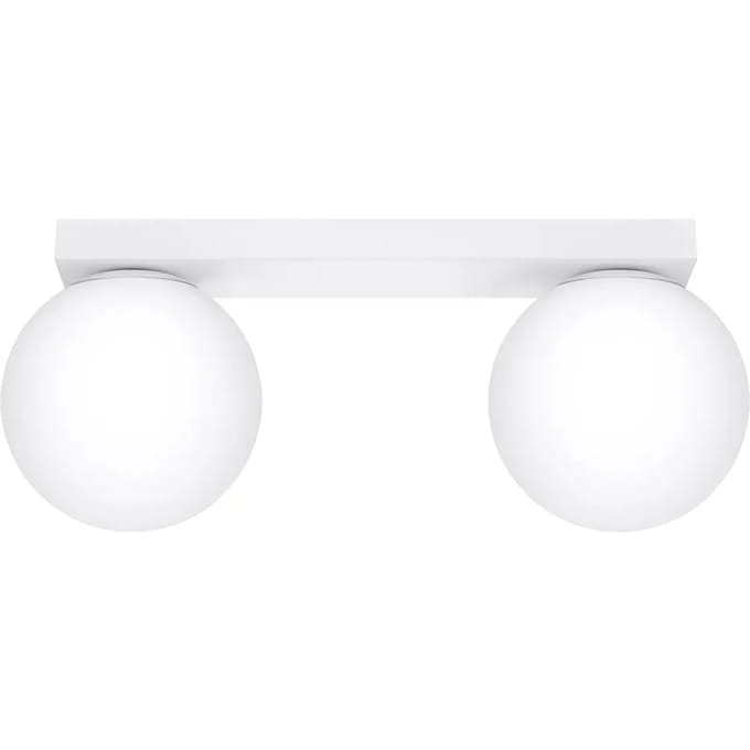 Sollux Lighting Plafondlamp Yoli - G9 - wit - staal/glas - 14.5x34.5x12cm