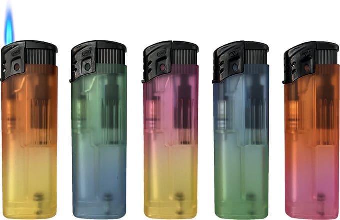 Turbo aanstekers 50 STUKS - JetFLame Lighters - TOM® - Navulbaar