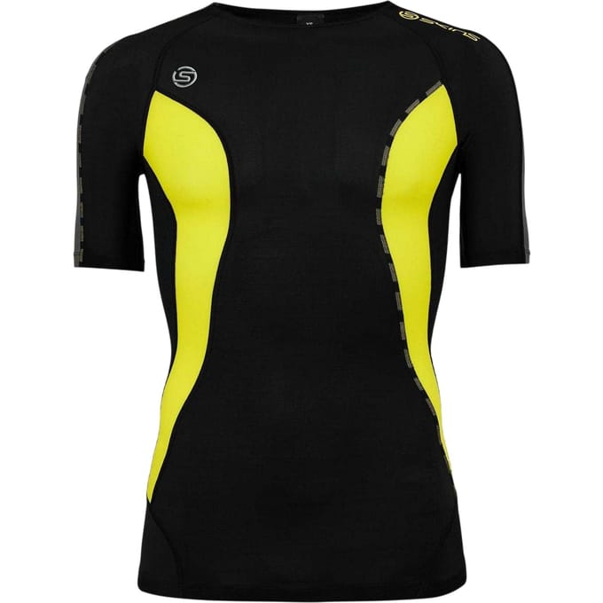 Skins Lichtgewicht compressieshirt voor heren (Zwart)