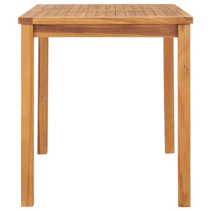 vidaXL - Tuintafel - 120x70x77 - cm - massief - teakhout
