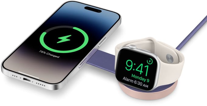 ButterFly SE 2-in-1 Qi2 Charger - Qi2 oplader - Koraal