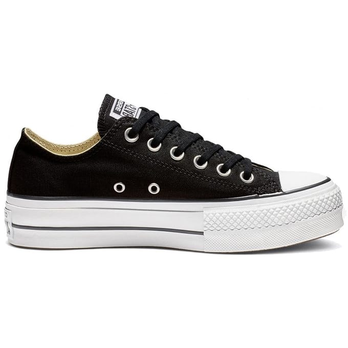 Converse Chuck Taylor All Star Lift Platform Low zwart wit Dames Zwart