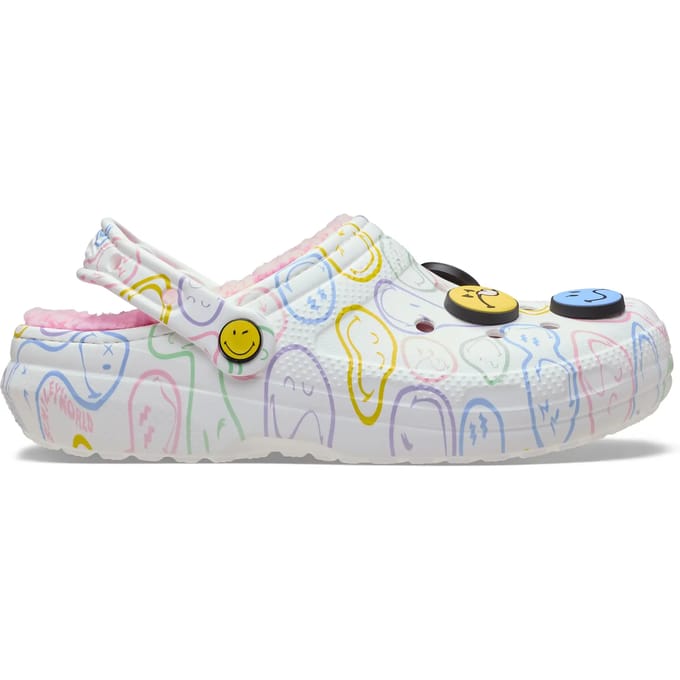 Klompen Crocs Smiley Classic Lined