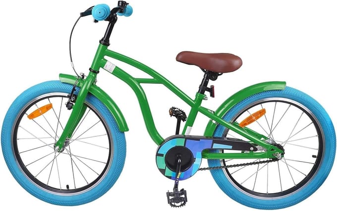 Kinderfiets - Loopfiets Junior - Actief Buiten - Stabiel Stalen Frame - 20 Zoll - Groen