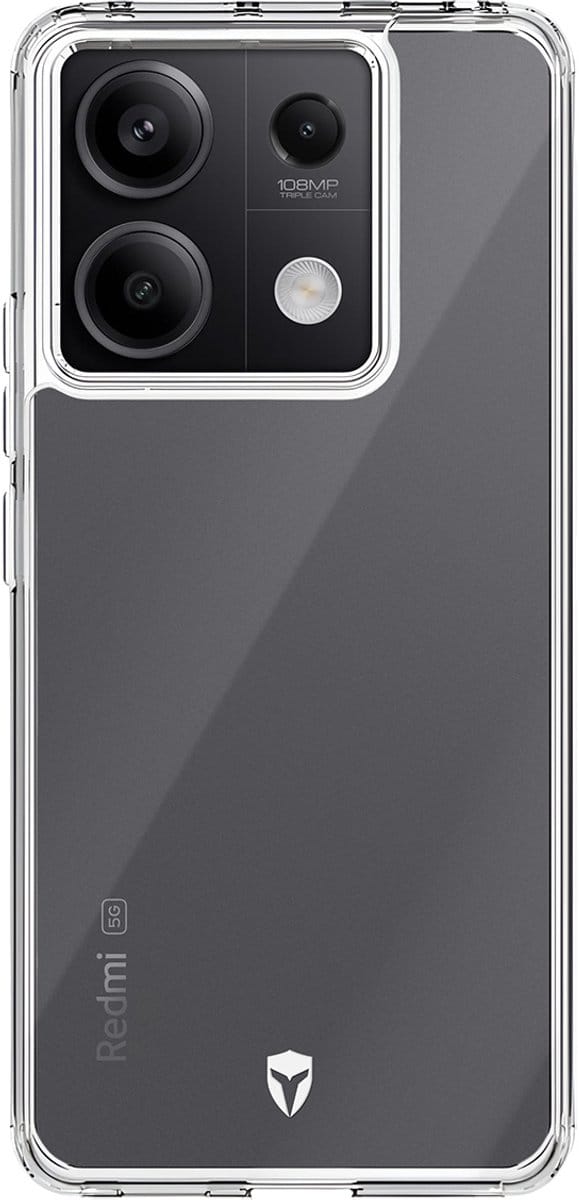 Force Case, Hoesje geschikt voor Redmi Note 13 5G - FEEL Versterkt Tryax System, Transparant