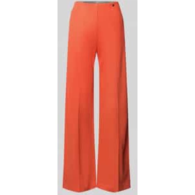 Stoffen broek van Viscosemix met vouwplooi
