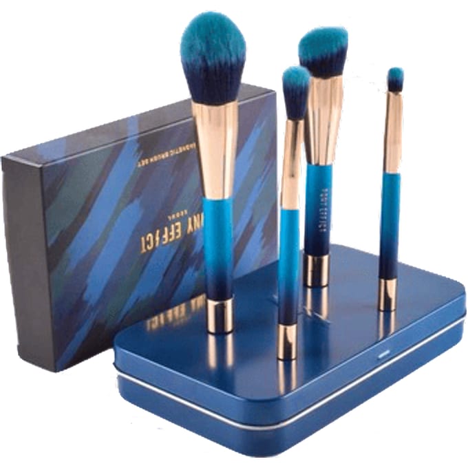 Basics Magnetic Makeup Brushes Pony Effect Blue 4 st