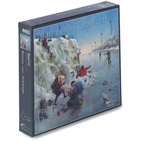 Marius Van Dokkum - Ijspret- Puzzel 1000 Stukjes