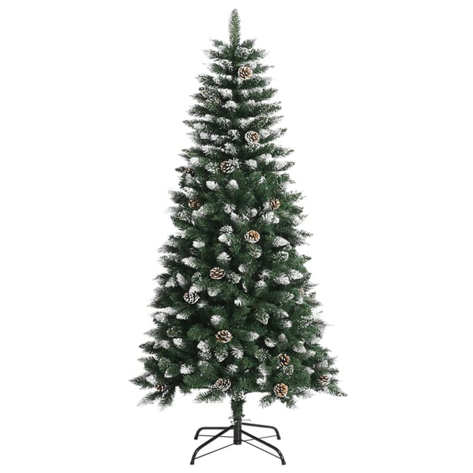 vidaXL - Kunstkerstboom - met - standaard - 120 - cm - PVC - groen