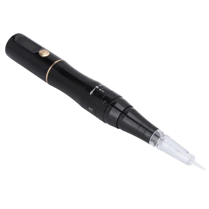 Microblading Machine Oplaadbaar Draagbaar Wenkbrauw Lip Eyeliner Tattoo Machine Pen Zwart 100‑240V EU Plug zwart