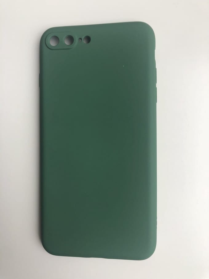 Siliconen back cover - Geschikt voor iPhone 7 Plus / 8 Plus - TPU hoesje Groen