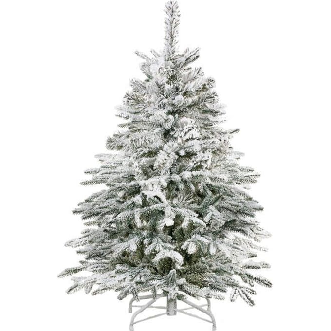 Springos Besneeuwde Kunstkerstboom - Spar Lux - 385 Takken - 220 CM