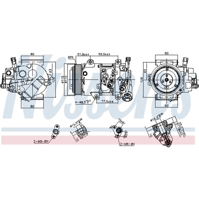 Compressor airconditioning NISSENS 890809